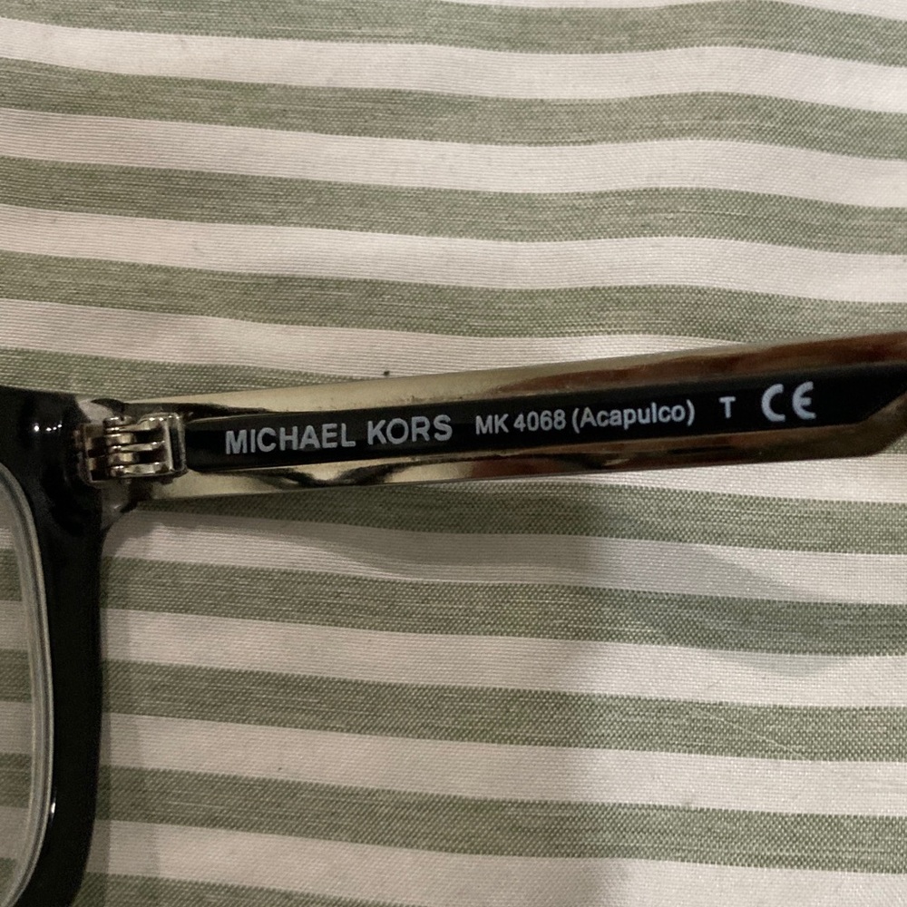 Michael Kors Black Square Optical Glasses with White Hard Case - Picture 12 of 16
